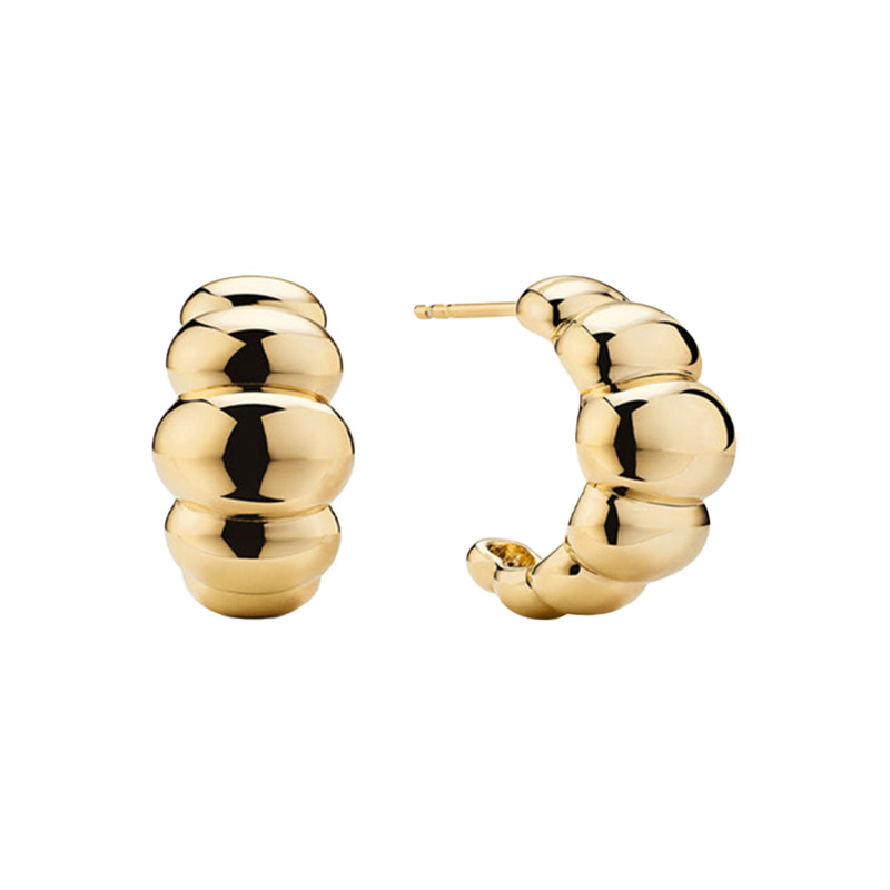 C-shape Stud Earrings