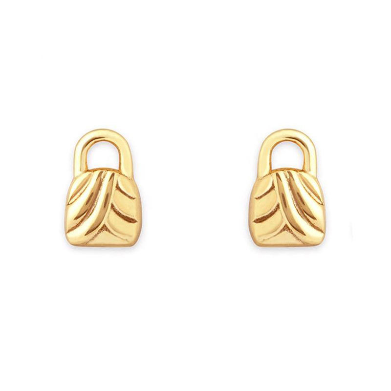 Lock Stud Earrings