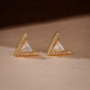 V Stud Earrings