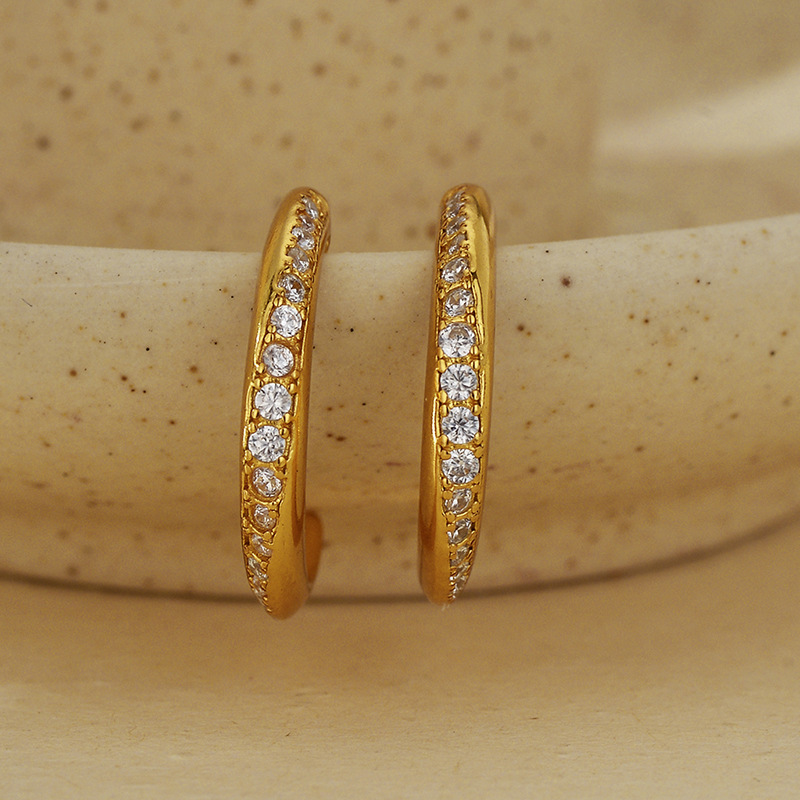 C-shape Stud Earrings