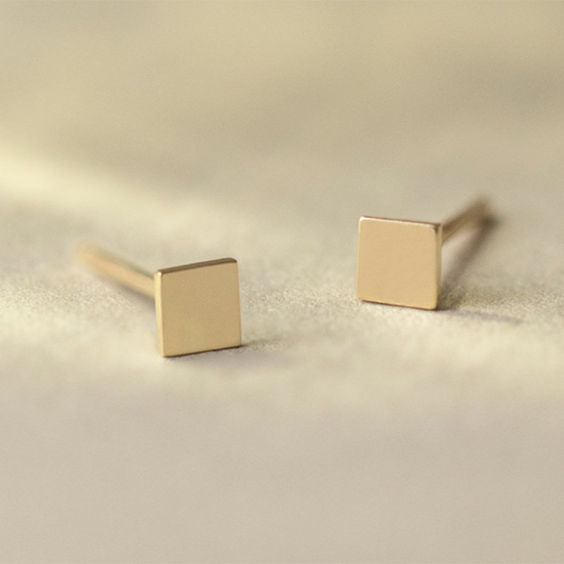 Square Stud Earrings