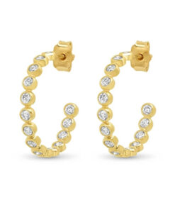 C-shape Stud Earrings
