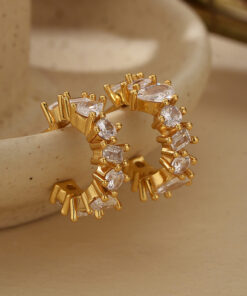 C-shape Stud Earrings
