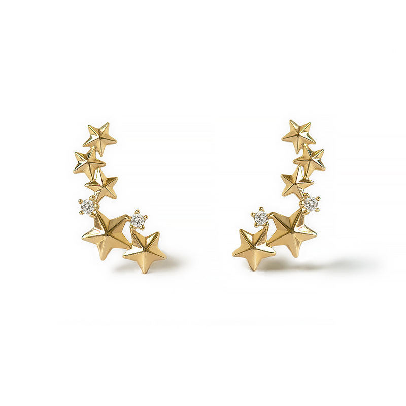 Five Stars Stud Earrings