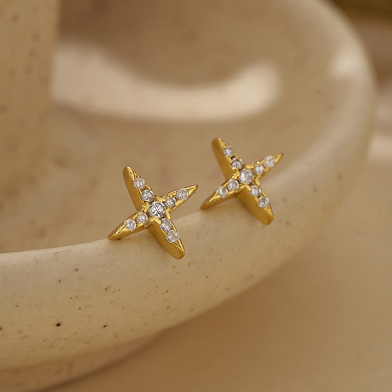 Cross Stud Earrings